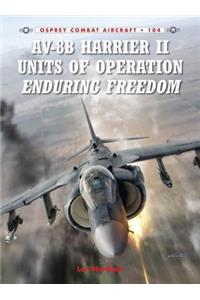 AV-8b Harrier II Units of Operation Enduring Freedom