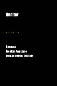 Auditor Because Freakin' Awesome Isn't an Official Job Title