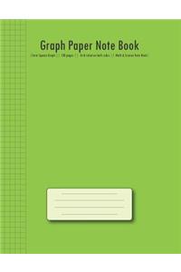 Graph Paper Note Book: 5mm Square Graph (Green Cover) 130 Pages Grid Ruled on Both Sides Math & Science Note Book (Composition Books)