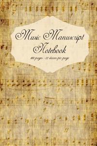 Music Manuscript Notebook