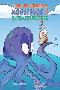Libro de colorear monstruos y extraterrestres