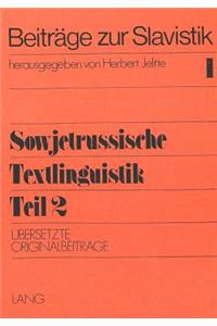 Sowjetrussische Textlinguistik