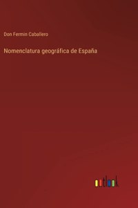 Nomenclatura geográfica de España