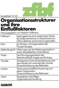 Organisationsstrukturen Und Ihre Einflußfaktoren