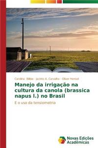 Manejo da irrigação na cultura da canola (brassica napus l.) no Brasil