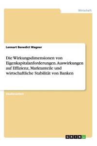 Die Wirkungsdimensionen von Eigenkapitalanforderungen. Auswirkungen auf Effizienz, Marktanteile und wirtschaftliche Stabilität von Banken