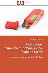 Intégration d'Une Micro-Bobine Spirale Planaire Carrée