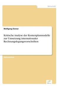 Kritische Analyse Der Kontenplanmodelle Zur Umsetzung Internationaler Rechnungslegungsvorschriften
