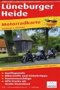 Luneburg Heath, motorcycle map 1:200,000