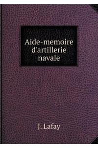 Aide-Memoire d'Artillerie Navale