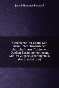 Geschichte Der Chane Der Krim