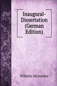 Inaugural-Dissertation (German Edition)