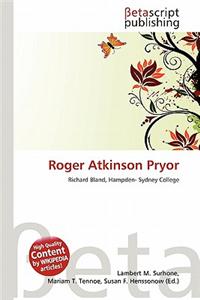 Roger Atkinson Pryor