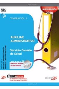 Auxiliar Administrativo del Servicio Canario de Salud. Temario Vol. II. (Coleccion 1158) (Spanish Edition)