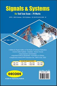 Signals & Systems for SPPU 19 Course (SE - IV - Elex./E&Tc - 204191) (Decode)