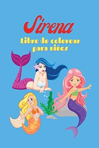 Sirena Libro de colorear para niños