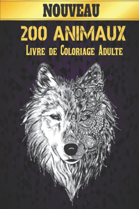 Adulte 200 Animaux Livre Coloriage