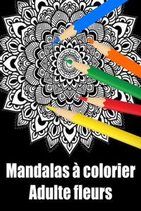 Mandalas à colorier adulte fleurs