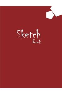 Sketchbook Large 8 x 10 Premium, Uncoated (75 gsm) Paper, Ox-Red Cover