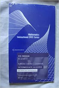 DVD for Aufmann/Barker/Lockwood S Intermediate Algebra: An Applied Approach, 7th