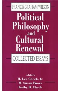 Political Philosophy and Cultural Renewal