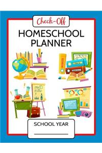 Check-Off Homeschool Lesson Planner 200 Days