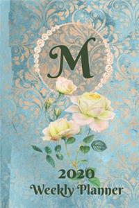 Plan On It 2020 Weekly Calendar Planner 15 Month Pocket Appointment Notebook - Monogram Letter M