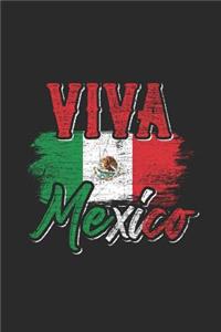 Viva Mexico: Graph Paper Notebook / Journal (6 X 9 - 5 Squares per inch - 120 Pages) - Birthday Gift Idea for Mexican Pride Mexico Flag