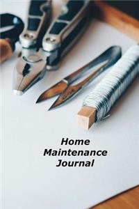 Home Maintenance Journal