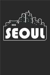 South Korea Gift - Skyline Seoul Journey Diary - Seoul Notebook - South Korea Travel Journal