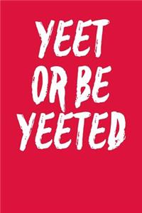 Yeet or Be Yeeted: Graph Paper Notebook 6x9 120 Pages