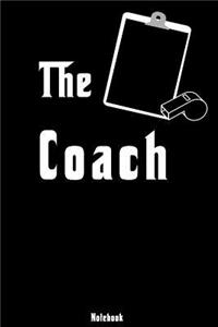 The Coach: Notebook college book diary journal booklet memo composition book 110 sheets - ruled paper 6x9 inch