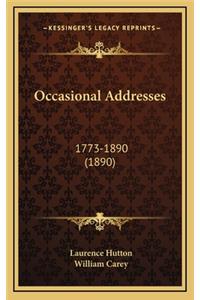 Occasional Addresses