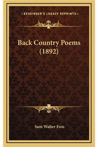 Back Country Poems (1892)