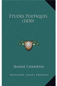 Etudes Poetiques (1830)