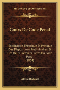 Cours De Code Penal