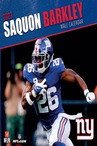 New York Giants Saquon Barkley 2023 12x12 Player Wall Calendar