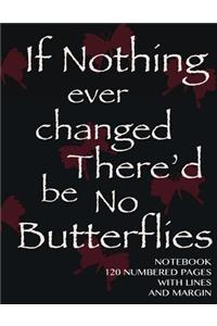 Notebook 120 Numbered Pages with Lines and Margin