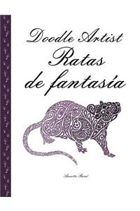 Doodle Artist - Ratas de fantasía: Un libro para colorear adultos