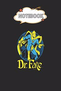 Notebook: Justice League Dr Fate Ankh Blank Comic Notebook for Kids Marble Size Blank Journal Composition Blank Pages Rule College Rule Lined for Student Jour