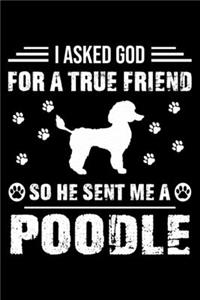 I Asked God For A True Friend So He Sent Me A Poodle