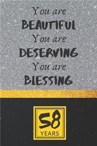 58th Birthday Journal