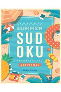 Summer Sudoku: 200 Fun 6x6 Sudoku Puzzles (Large Print)