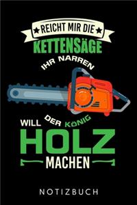 Reicht Mir Die Kettensäge Ihr Narren Der König Will Holz Machen