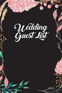 Wedding Guest List