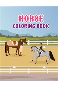 Horse coloring book