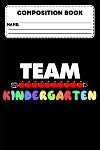 Composition Book Team Kindergarten