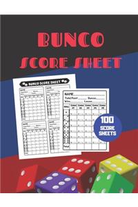 Bunco Score Sheet
