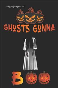 Scary girl ghost gonna boo