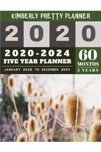 5 Year Monthly Planner 2020-2024